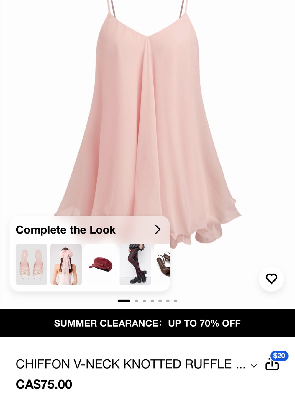 Pink Ruffled cider top - Picture 4 of 4
